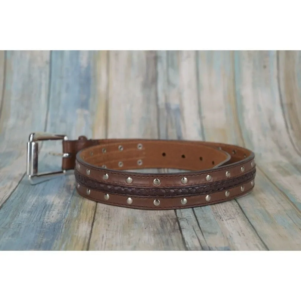 Michael Kors Studded Braided Belt Size 30